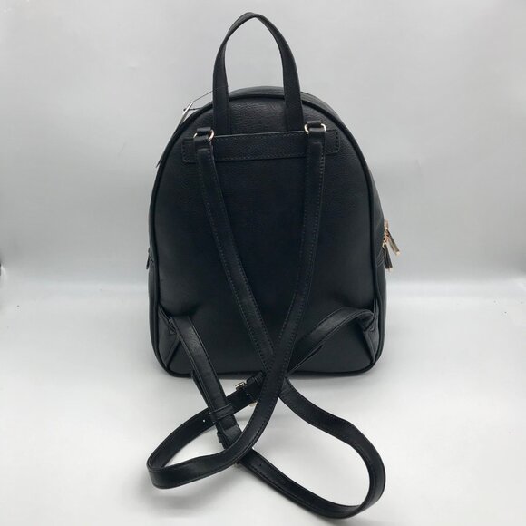 Guess Black Faux Leather Rylan Backpack